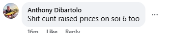 Anthony Dibartolo comment
