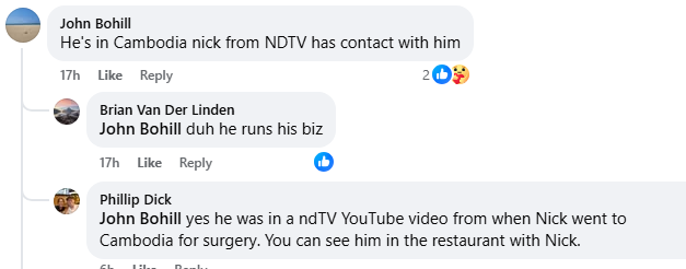 John Bohill, Brian Van Der Linden, and Phillip Dick comments